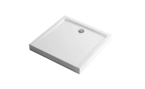 FORMA COMPACT Brodzik akrylowy kwadratowy biały, wysoki, 100x100