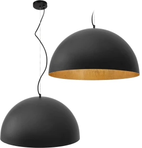 LAMPA SUFITOWA WISZĄCA MISA METALOWA 60CM APP380-1CP CZARNA