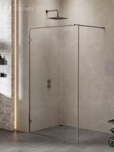 KABINA AVEXA GUNMETAL BRUSHED WALK-IN  100x200 CZYSTE 6mm ACTIVE SHIELD