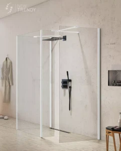 KABINA NEW MODUS WHITE WALK-IN U 80x200 CZYSTE 8mm ACTIVE SHIELD