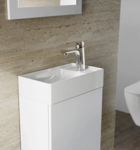 Umywalki ceramiczne Umywalka ceramiczna VEDA 400 Slim biała