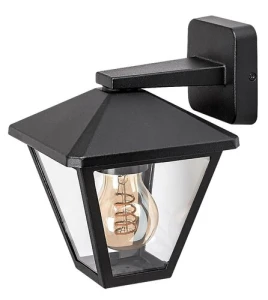 Paravento Zewnętrzna lampa ścienna IP44 czarny E27 1x MAX 40