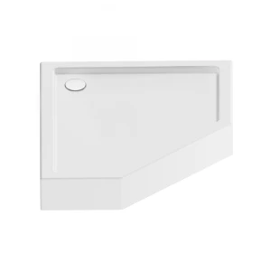 Brodzik pięciokątny NEW AZURA P 100x80x15 na stelażu gł. 3cm