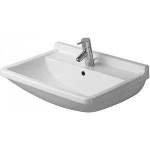 DURAVIT 03005500001 Umywalka 55 cm Starck 3 z przelewem biala WonderGliss