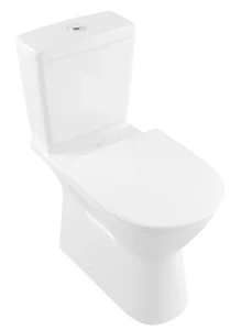 O.novo Vita Miska ustępowa lejowa do WC-kompaktu bez kołnierza wewnętrznego Vita 360 x 710 mm Weiss Alp