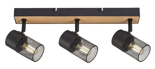 Metta Lampa punktowa   IP20 dąb E14 3x MAX 40