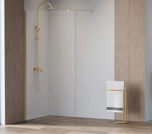 CALDO GOLD Ścianka walk-in 100x200 szkło czyste 8mm z powłoką