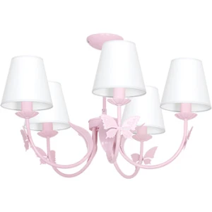 ALICE PINK  5xE14 40W METAL + PVC