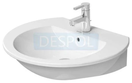 Darling New Umywalka z przelewem, z półką na baterię, 550x480mm 15,3kg z powłoką ceramicplus