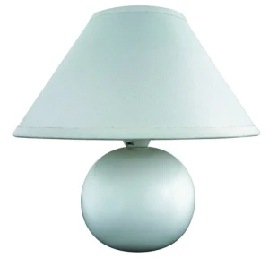 Lampka ceramiczna Ariel E14/40W biała