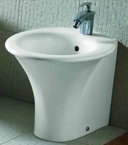 Hatria Sculture Bidet stojący 400x600 z przelewem biały YR42