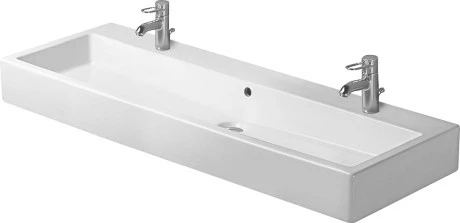 DURAVIT 04541200261 Umywalka 120 cm Vero biala z przel, z polka, 2 otw, szlif.,WG