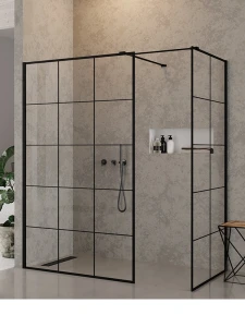 NEW TRENDY EXK-0115 NEW MODUS BLACK walk-in 149-150,5