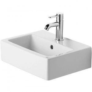 DURAVIT 07044500271 Umywalka mala 45 cm Vero biala z przel.,polka 1 otw., szlif., WG