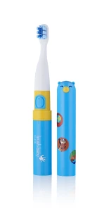 Szczotka soniczna podróżna Go-KIDZ Electric Travel Toothbrush z naklejkami dla dzieci - kolor niebieski