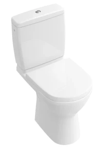 O.novo Miska ustępowa lejowa do WC-kompaktu bez kołnierza wewnętrznego Compact360 x 610 mm Weiss Alpin