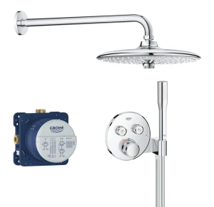 Grohtherm SmartControl Podtynkowy zestaw prysznicowy z deszczownicą Rainshower SmartActive 310