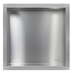 WALL-BOX ONE NO RIM Inox - Półka pojedyncza bezramkowa INOX 30x30x7 cm