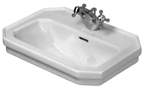 DURAVIT 07855000001 Umywalka mala 500mm 1930 biala z przel.,polka 1 otw., WonderGliss