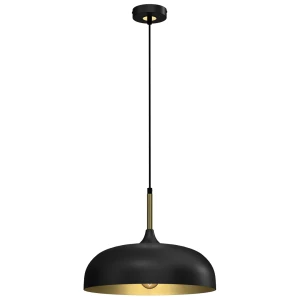 LINCOLN BLACK/GOLD Lampa wisząca 1xE27 35cm