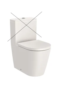 INSPIRA ROUND Miska wc do kompaktu Rimless BTW o/podwójny 600 mm BEŻ