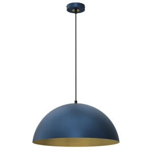 BETA NAVY BLUE/GOLD Lampa wisząca 1xE27 45cm