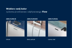 Flow System Odpływowo-Przelewowy, Chrom