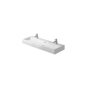 DURAVIT 04541200241 Umywalka 120 cm Vero biala z przel, z polka, 2 otw, WG