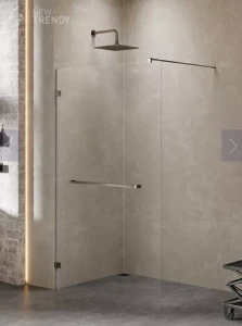 KABINA AVEXA GUNMETAL BRUSHED WALK-IN  140x200 CZYSTE 8mm ACTIVE SHIELD