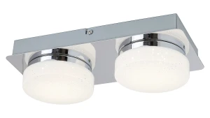 Spot Hilary LED/ 10W, IP20 (800ml, 4000K), chrom/szkło opalizowane