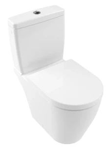 Avento Miska ustępowa lejowa do WC-kompaktu bez kołnierza wewnętrznego 370 x 640 mm Weiss Alpin Ceramic