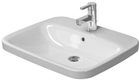 DURAVIT 03746200001 Umywalka 61,5cm DuraStyle biala blat., z przel., z polka, 1 otw.,WG