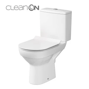 WC KOMPAKT CITY NEW CLEANON 011 3/5 Z DESKĄ CITY SLIM DUROPLASTOWĄ