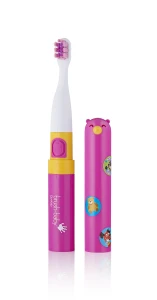 Szczotka soniczna podróżna Go-KIDZ Electric Travel Toothbrush z naklejkami dla dzieci - kolor różowy