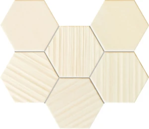 Mozaika ścienna Horizon hex ivory 28,9x22,1