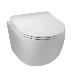 Miska podwieszana WC z deską wolnoopadającą - LUNA WHITE 48,5cm