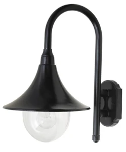 Konstanz Zewnętrzna lampa ścienna IP44 czarny E27 1x MAX 100