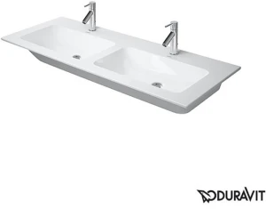 DURAVIT 23361300001 Umywalka podwojna 130 ME by STARCK biala,przelew,polka,1 otwor, WG