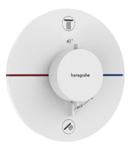 ShowerSelect Comfort S Bateria termostatyczna, podtynkowa do 2 odbiorników Biały Matowy