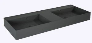 UMYWALKA LEVEL 120 DUO, SOLID-SURFACE ANTHRACITE MATT