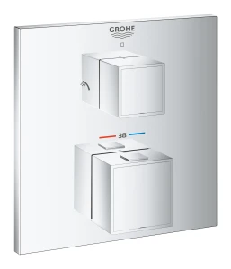 Grohtherm Cube - bateria termostatyczna do obsługi dwóch wyjść wody - chrom