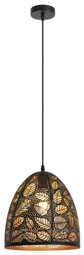 Manorca Lampa wisząca IP20 czarny E27 1x MAX 40