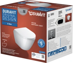 Zestaw WC wiszący Compact Duravit Rimless Miska z deską