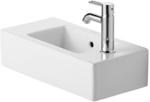 DURAVIT 07035000081 Umywalka mala 50 cm Vero biala z przel., z polka, otw.prawy WG