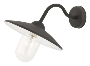 Vigo Zewnętrzna lampa ścienna   IP44 czarny matowy E27 1x MAX 60