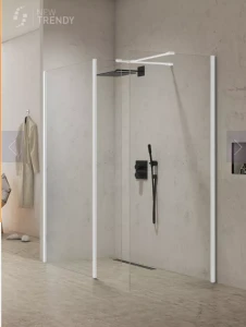 KABINA NEW MODUS WHITE WALK-IN U 80x200 CZYSTE 8mm ACTIVE SHIELD