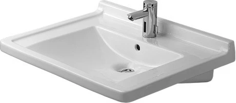 DURAVIT 03097000001 Umywalka Vital 70 cm Starck 3 biala, dla niepelnospr. WG