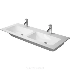 DURAVIT 2336130000 Umywalka podwojna 130 ME by STARCK biala,przelew,polka,1 otwor