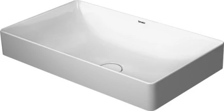 Duravit DuraSquare Umywalka nablatowa bez przelewu, bez półki na baterię 60x34,5 biała 2355600000