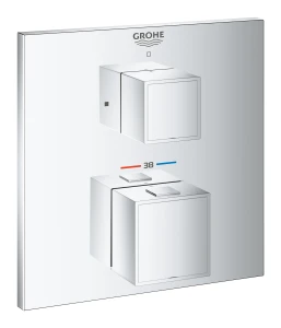 Grohtherm Cube - bateria termostatyczna do obsługi jednego wyjścia wody - chrom